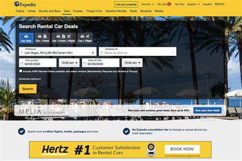 expedia cheap car rentals.